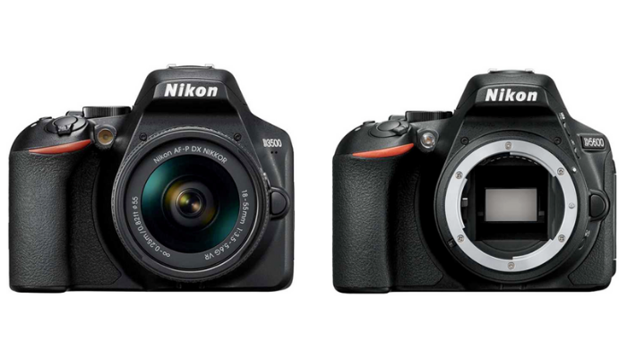 comparación de una camara nikon d3500 y una nikon d5600